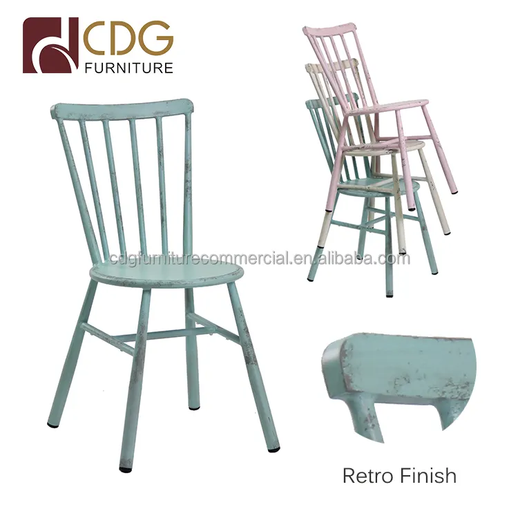 China Manufacturer Restaurant Cafe Furniture Metal Dining Chairs