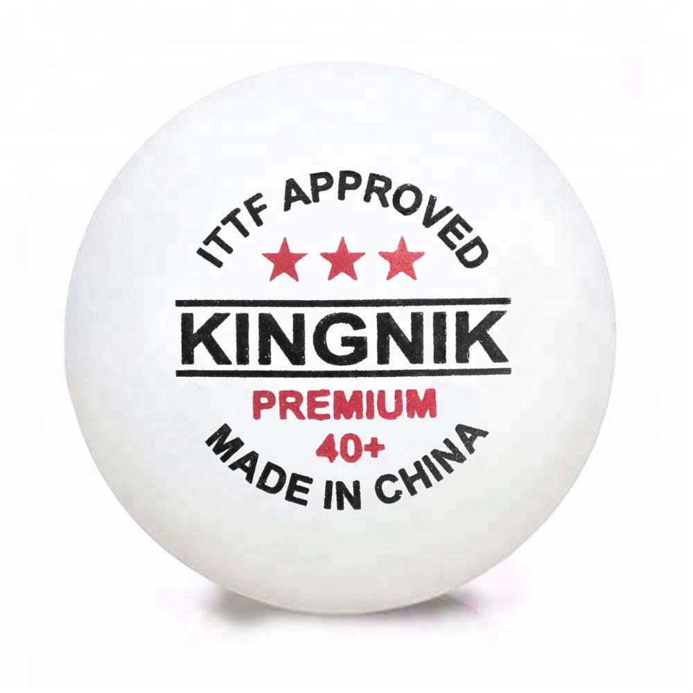 Одобренный ITTF бренд KINGNIK Премиум 3 звезды 40 + пластиковый мяч для настольного тенниса (мяч для соревнований по пинг-понгу)