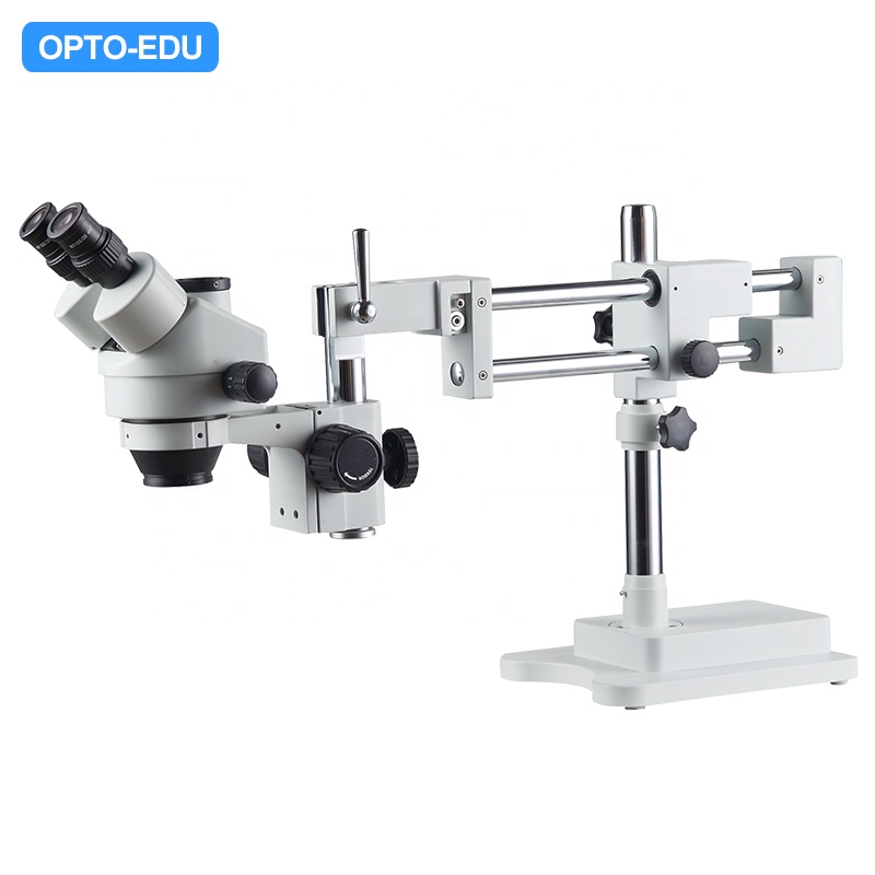 OPTO-EDU A23.3645-STL2T 0,7-4.5x Тринокулярный без источника света с двумя кронштейнами на воздушной подушке с стереомикроскоп