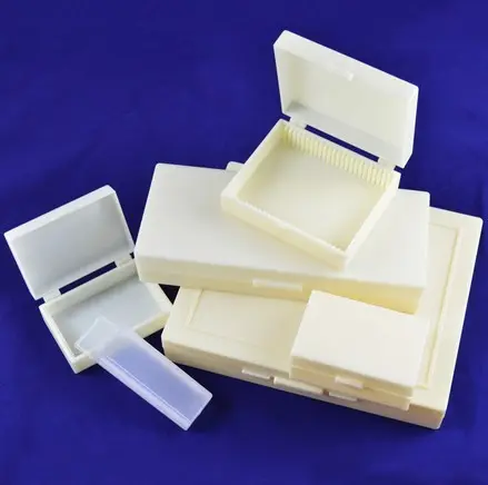 30 Pieces Prepared Microscope Slides Box Biology Laboratory Plastic 10/15/25/30/50/60/100 Wooden/plastic Box 1 Years YULIN Clear