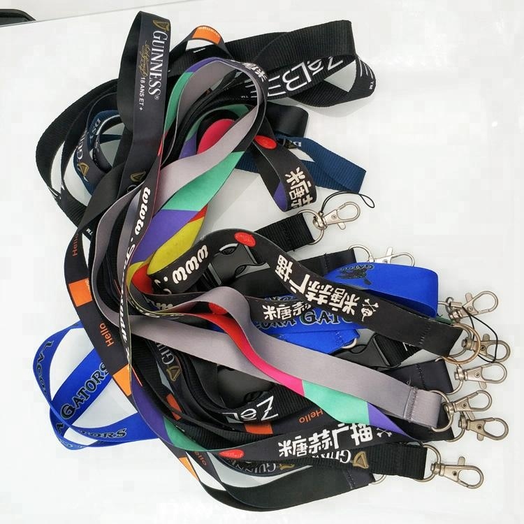 China Factory Lanyard Neck Strap with Swivel Metal Clip/Custom cheap nylon Polyester lanyard