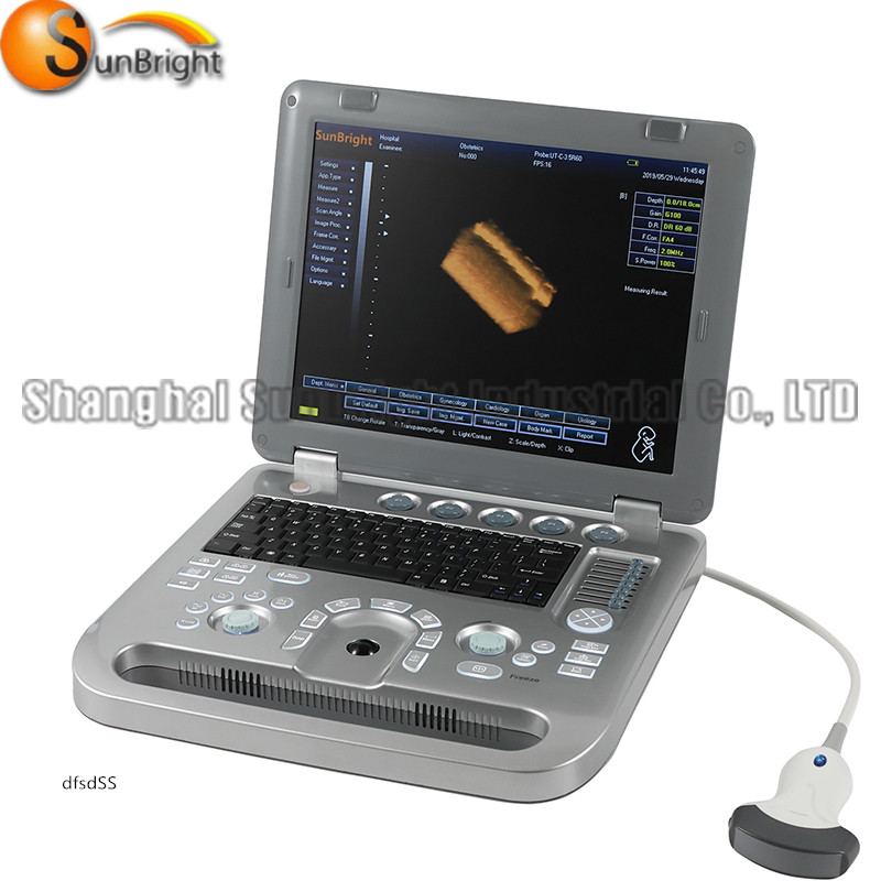 Black Color Mobile 15 inch LCD display ultrasound veterinary in united states