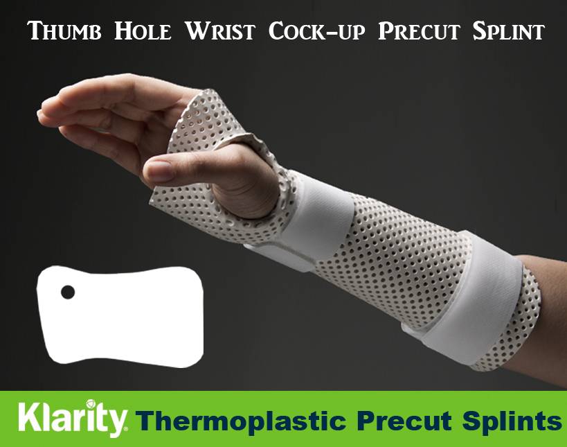 Precut Thumb отверстие запястья Splints поддержка