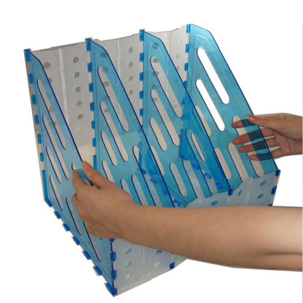 foldable A4 organizer desk top archive acrylic folder holder magazine rack