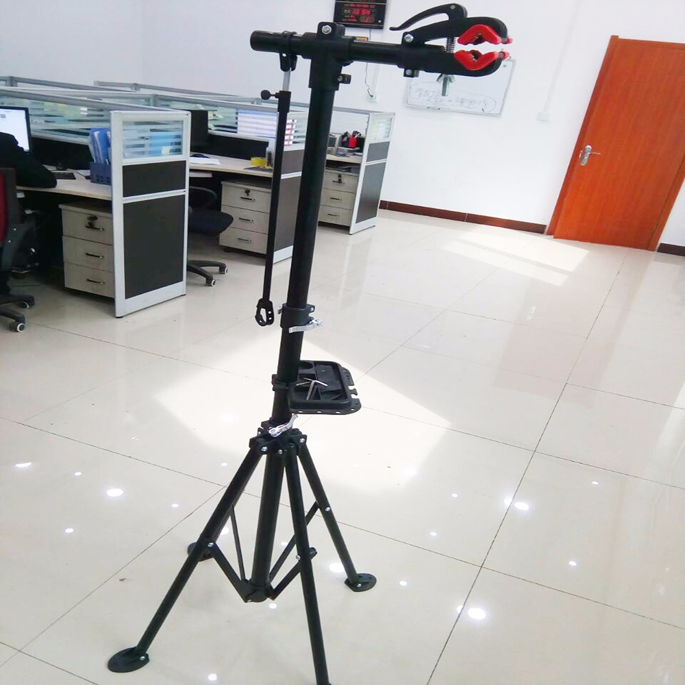 Bicycle maintenance frame adjustable height bicycle repair display stand