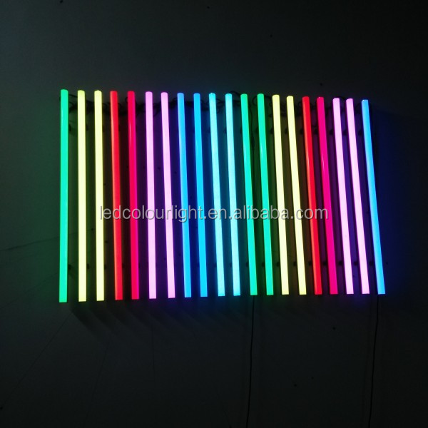 Цифровая Светодиодная трубка Dmx rgb, светодиодные лампы с изменением цвета, Светодиодная трубка dmx