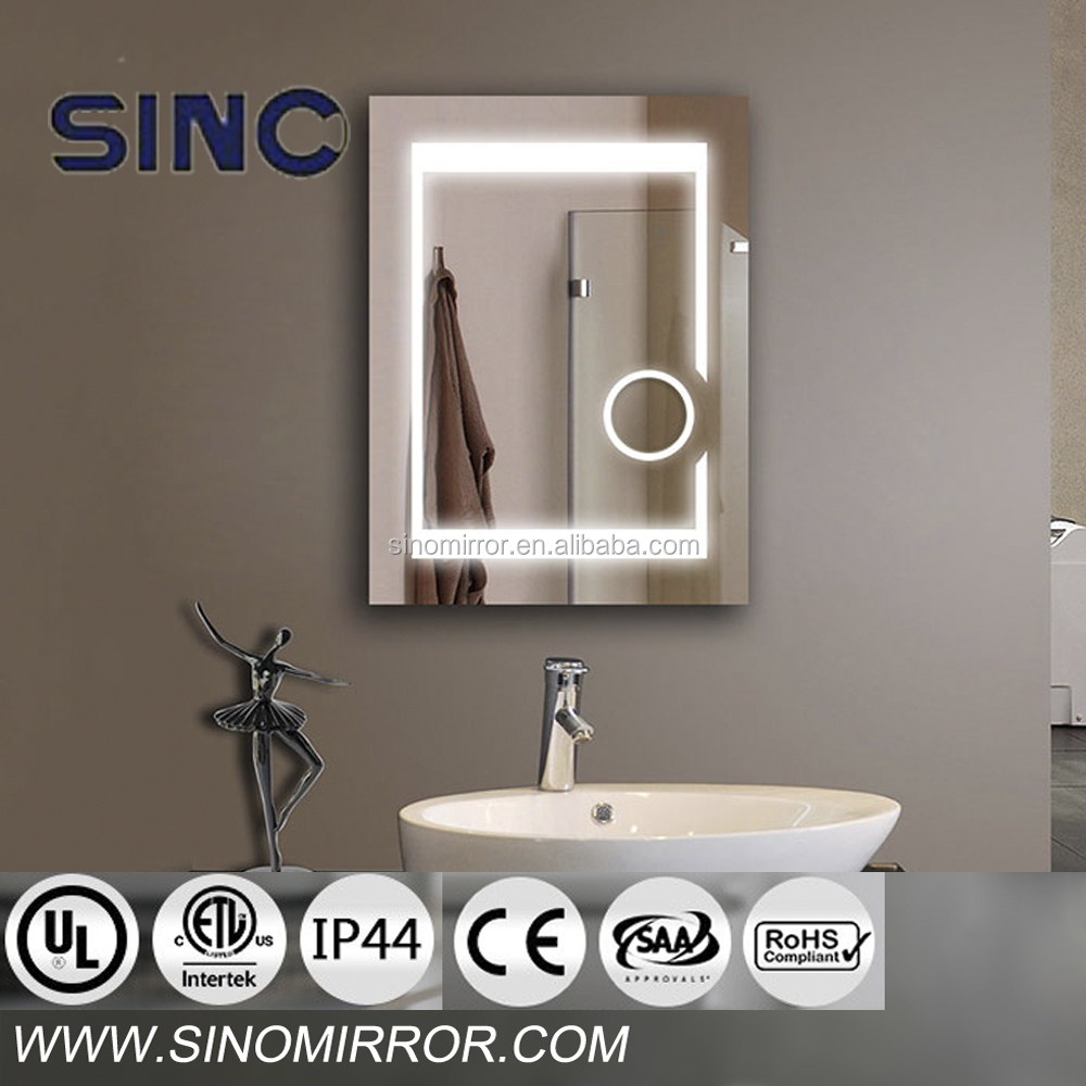 Fogless LED Bathroom Wall Mirror Light, Lighted Vanity Mirror for Make Up, Dimmable, Wall Mounted (24" x 30")