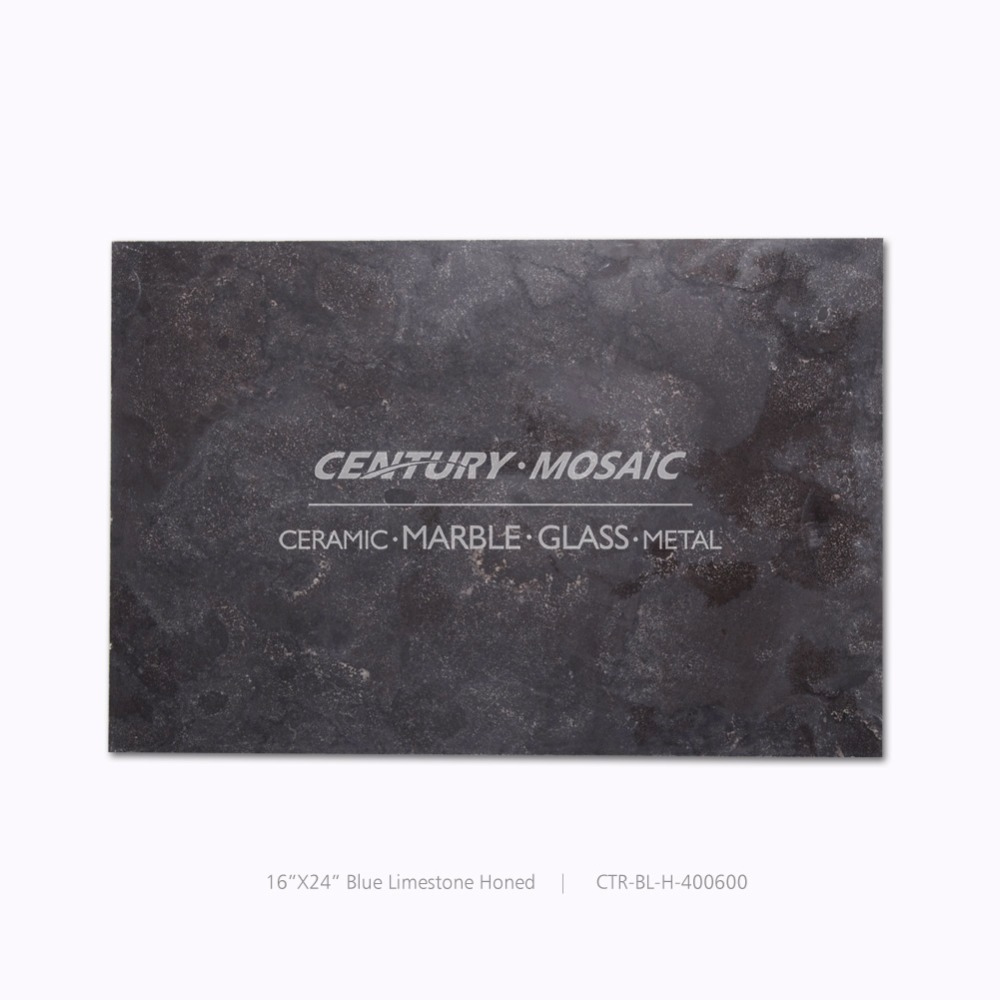Плитка для пола Century Mosaic Project, 16x24 дюйма, отточенная, из синего известняка, уличная дешевая плитка