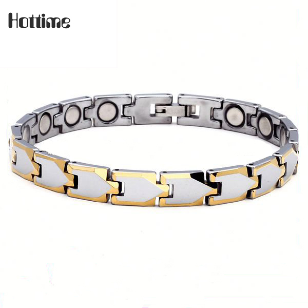 Hottime модный металлический золотой вольфрамовый браслет