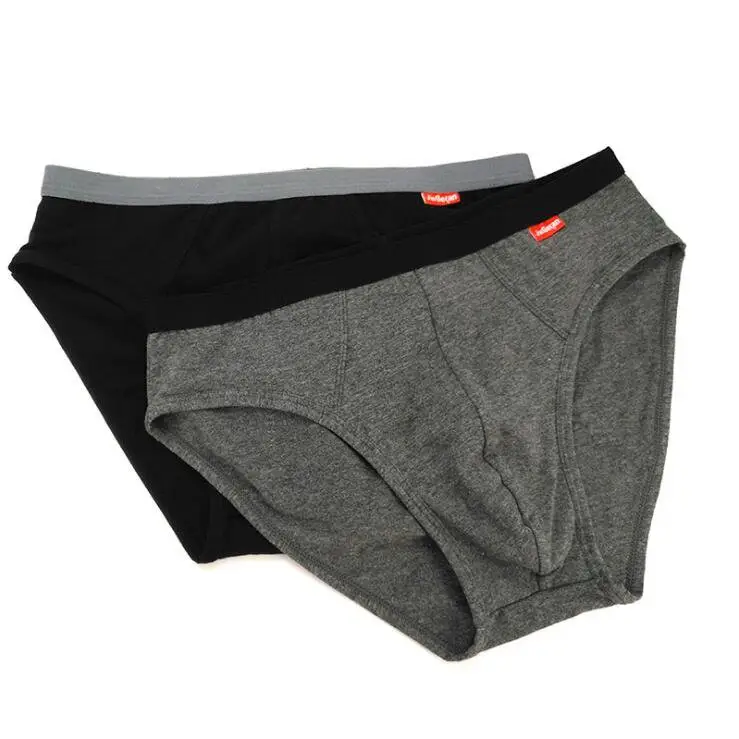 Design Your Own Brand Underwear for Man Good Quality Mens Cotton Underwear in Solid Color