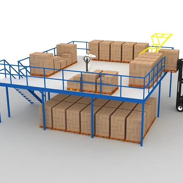 Multi-level Warehouse Heavy Loading Storage Mezzanine Rack