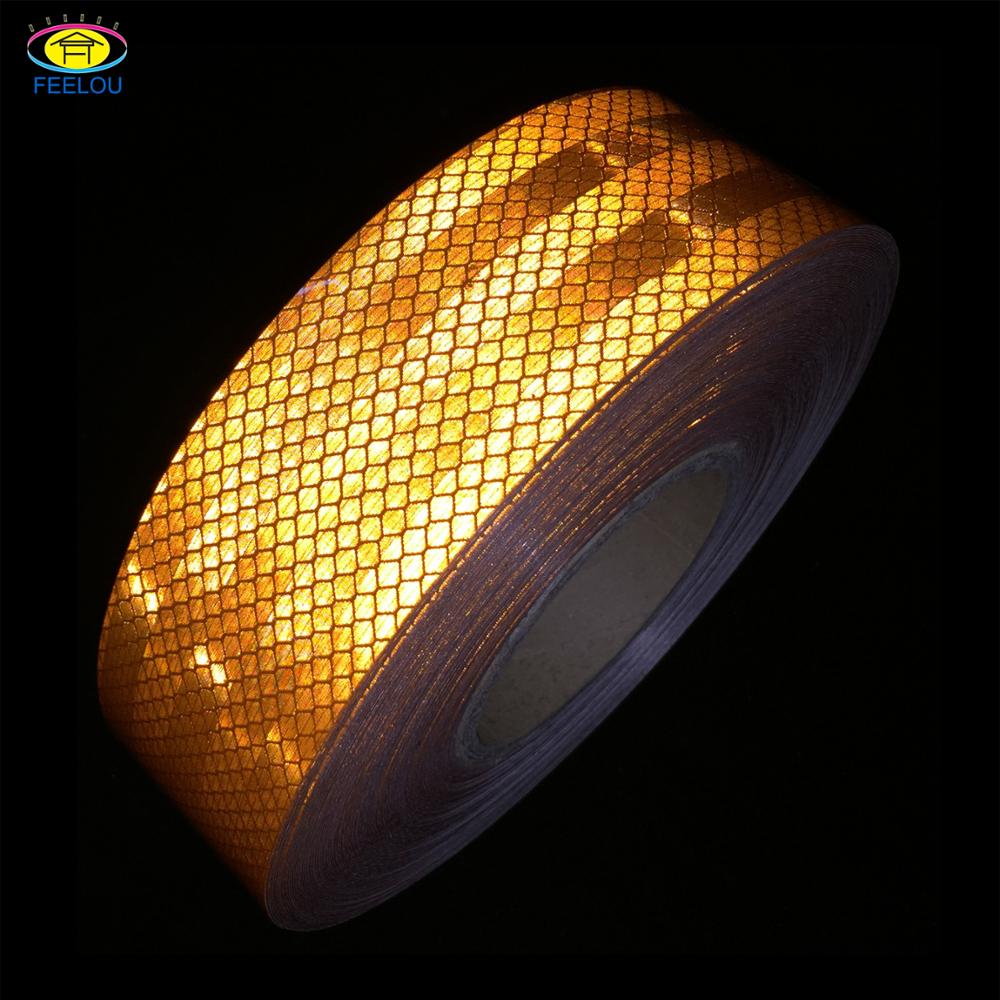 Wholesale yellow reflective PVC tape