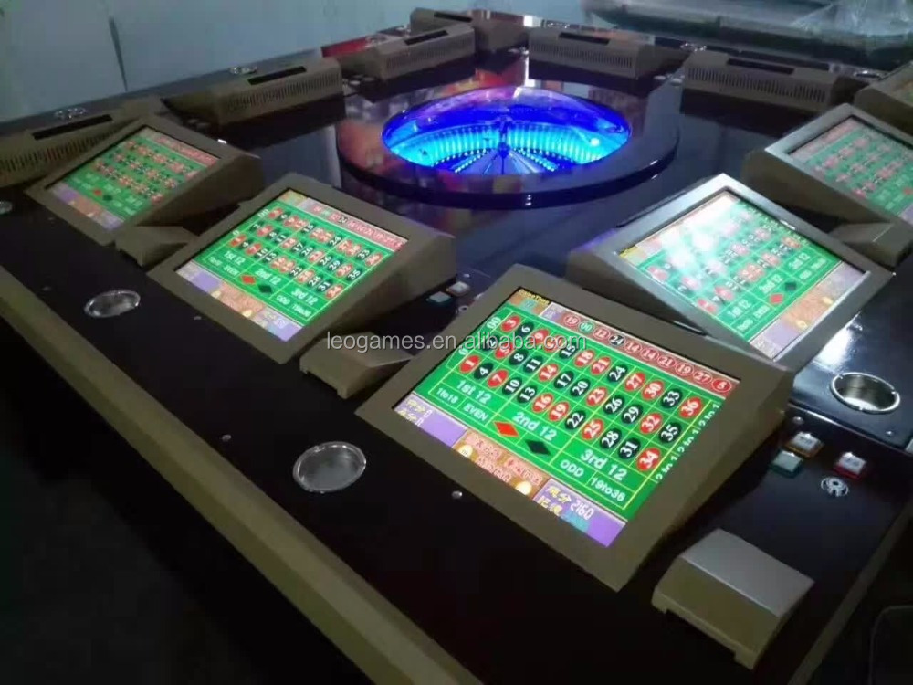 6 8 12 players casino game machinetouch screen Electronic roulette game machine gambling game
