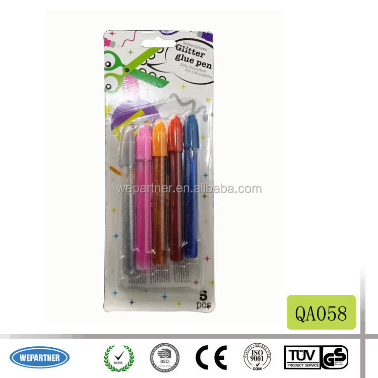 QA058 Fabric glitter glue pen