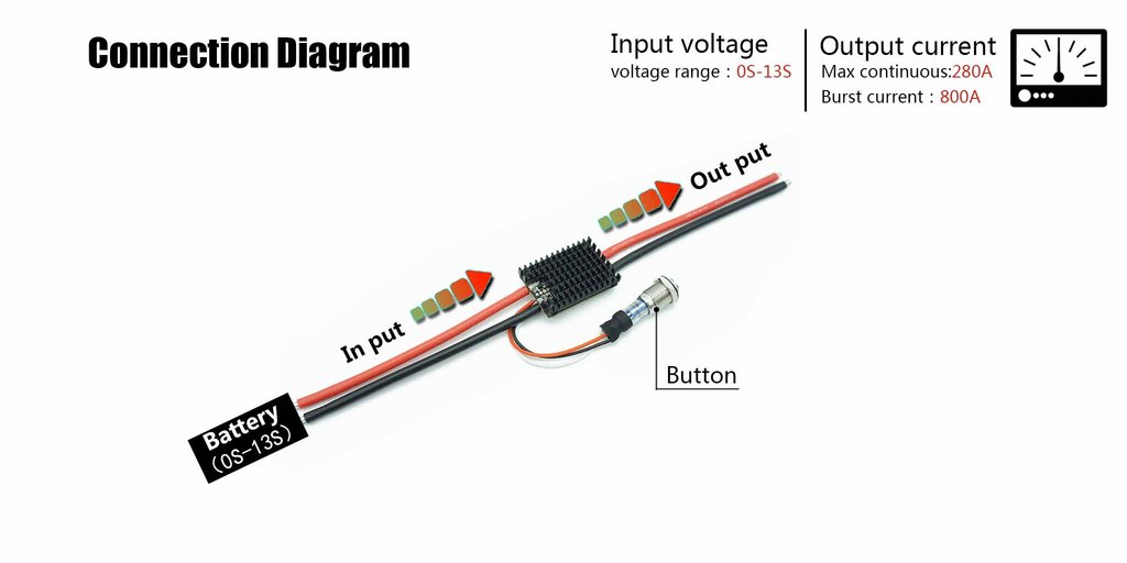 Flipsky V3.0 280A Antispark Switch Pro With Heatsink for Electric Skateboard /EBike /Scooter/Robots