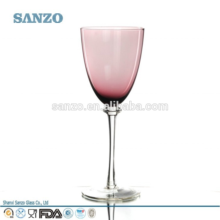 ww09190 sanzo изделия из стекла производителя розовый белое вино стекла с ясно стволовых