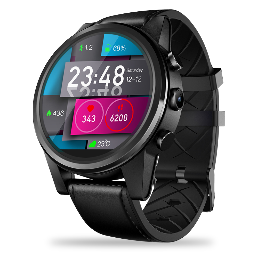 Смарт-часы Zeblaze THOR 4 PRO 4G, 1,6 дюйма, GPS/GLONASS, 4 ядра, 16 ГБ, 600 мАч, 2 МП, задняя камера