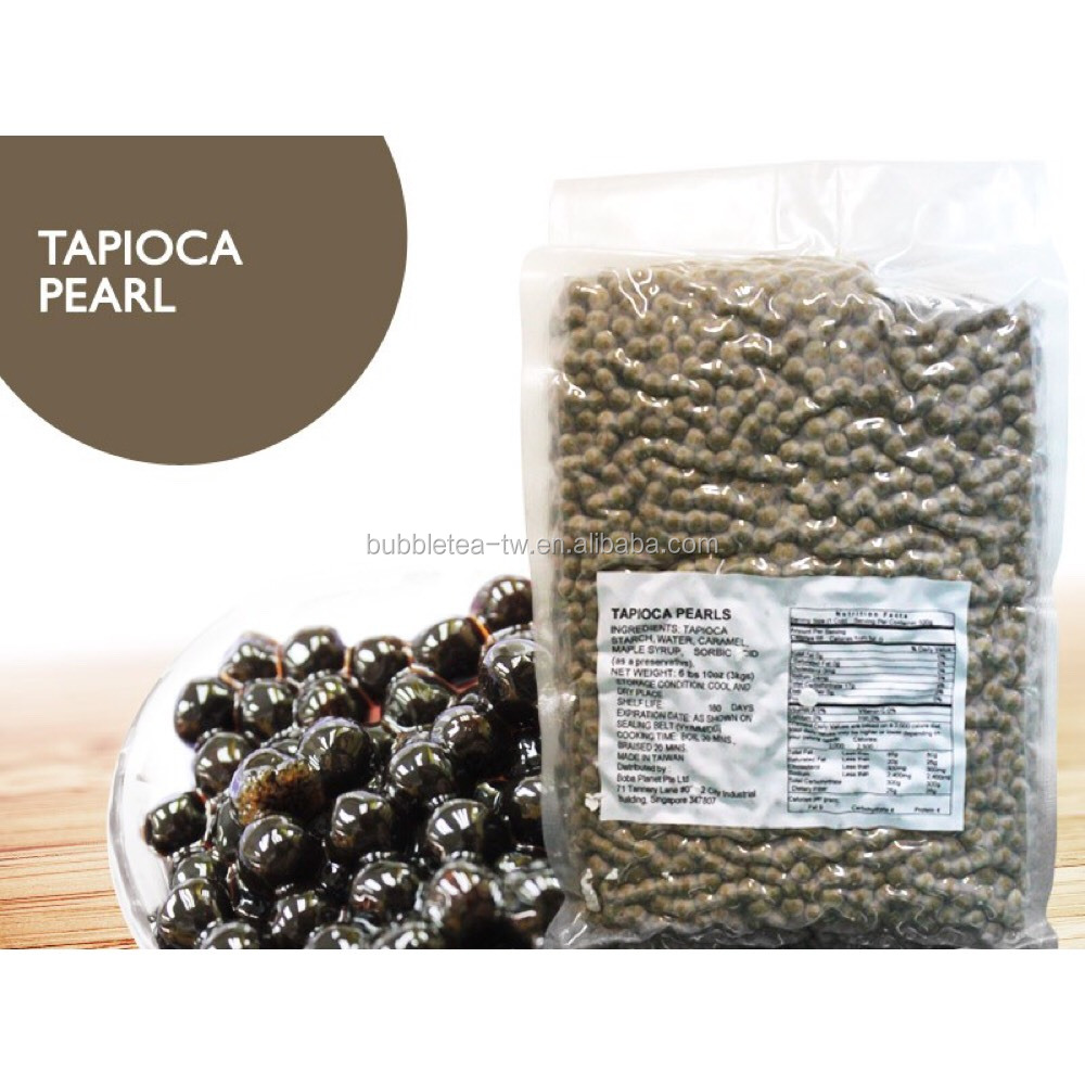 Taiwan Bubble Tea Popping Tapioca черный жемчуг