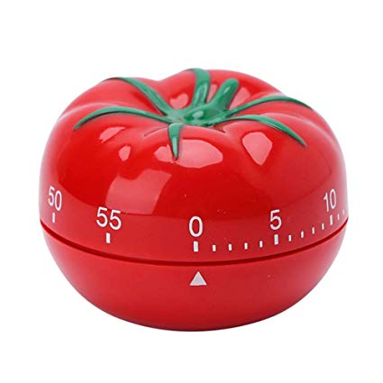 1 упаковка 60 минут кухонный таймер Pomodoro таймеры томатная форма без батареек красный