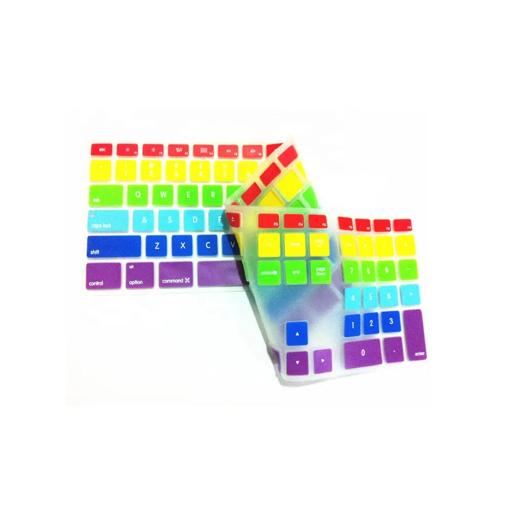 Gradient Color Keyboard Cover For Apple G6 A1243 With Keypad Desktop PC keyboard cover laptop