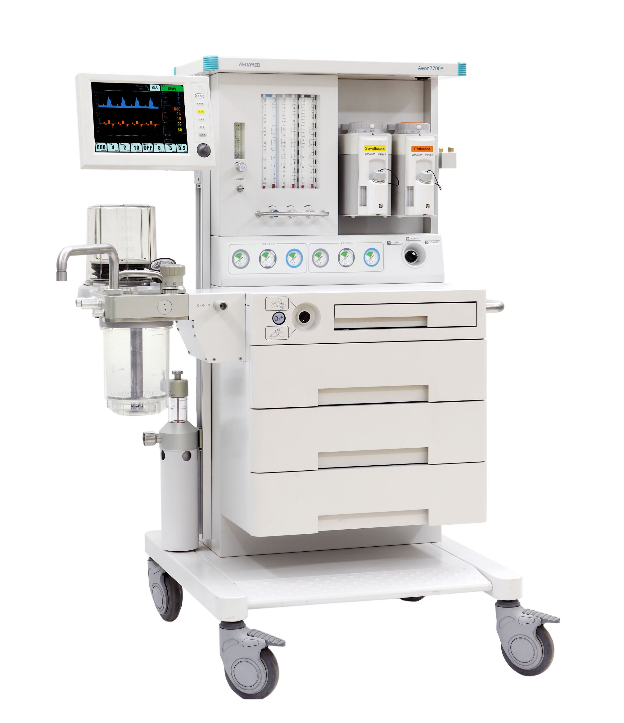 Aeonmed Aeon7700A CE Утвержденная рабочая станция для анестезии с функцией вентиляции медицинское оборудование