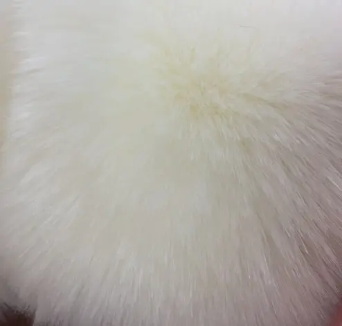 High quality soft artificial fox fur fabric long pile faux fox fur material for clothes collar bag shoes
