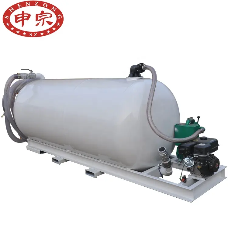 3000L sewage suction tanker truck with vacuum pump