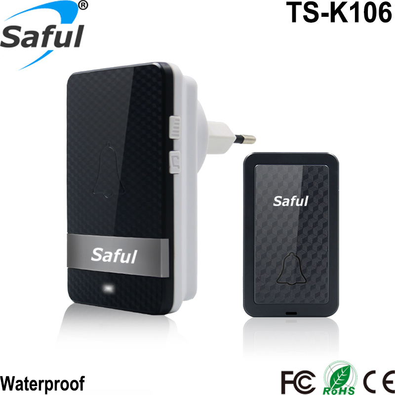 Saful TS-K106 best selling smart and luxury design,waterproof and no battery gsm door bell
