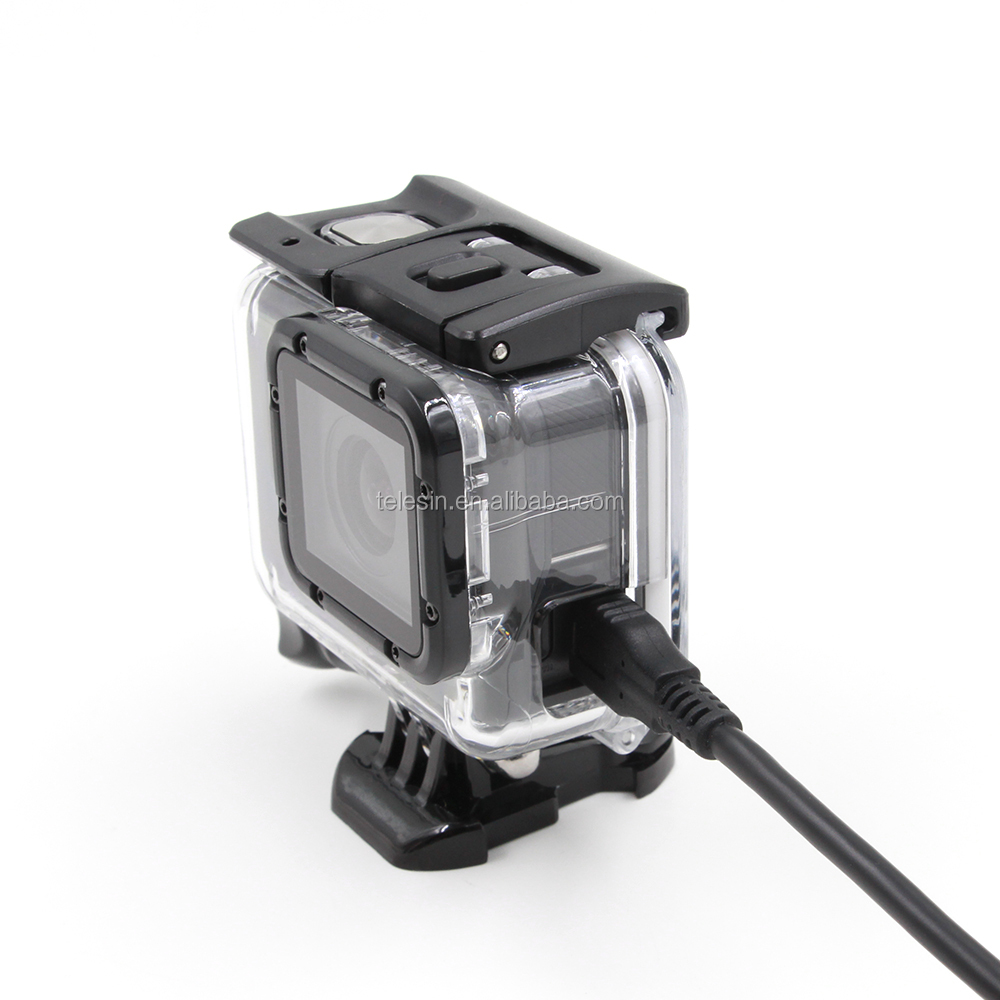 TELESIN Прозрачный Скелет боковой открытый защитный корпус чехол для Go Pro Hero5 аксессуары для экшн-камеры