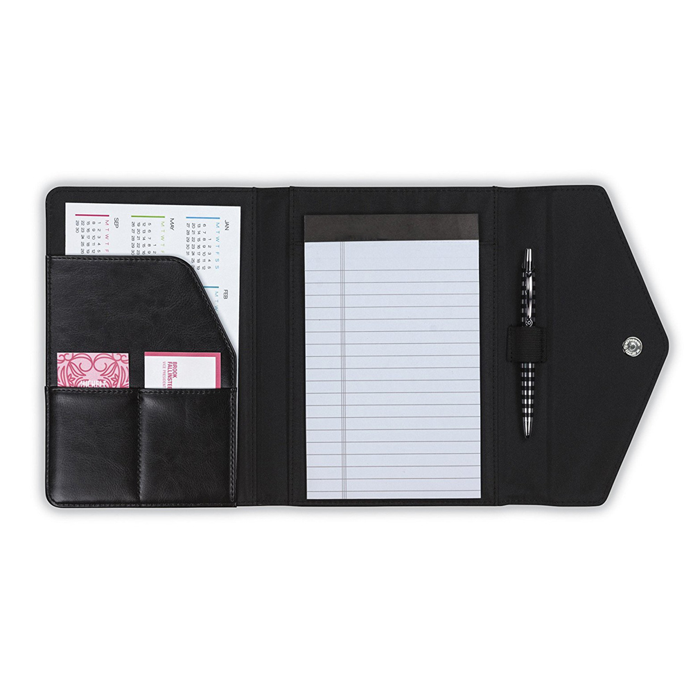 Конверт Стиль Trifold Padfolio для женщин резюме Бизнес Портфолио с магнитной синтетическое закрытие волос