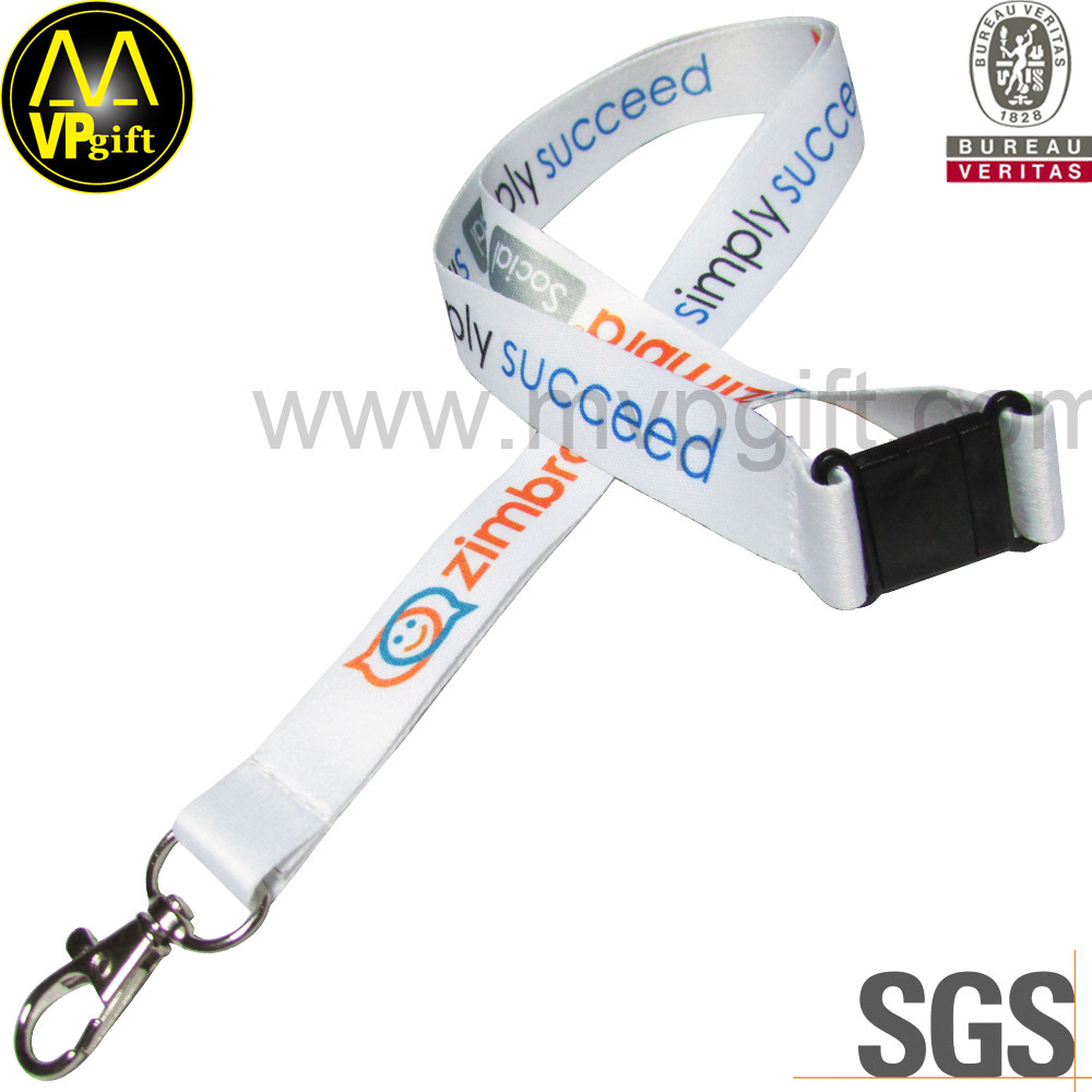 Персонализация с теплопередачей печати Логотип Новый полиэстер lanyard