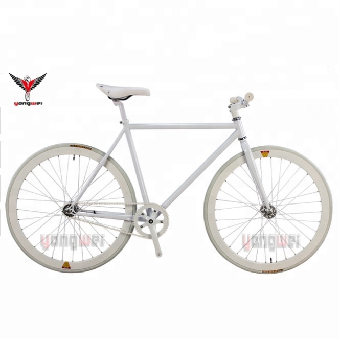 OEM cool fixie bike оптовая продажа 700C стальной фиксированный велосипед с фиксированной передачей Велосипед с сертификатом EN в целом белый