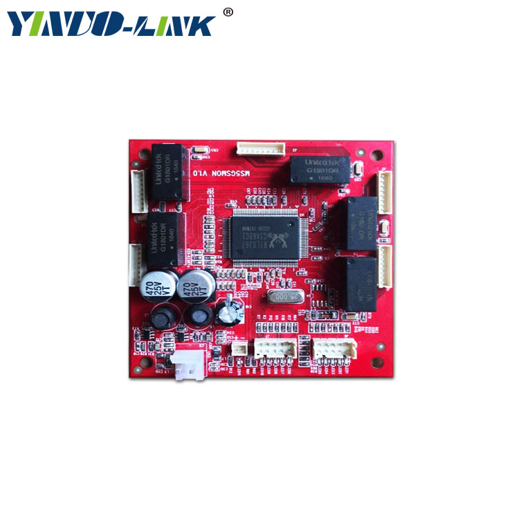 YINUO-LINK 5 портов 10/100/1000M gigabit ethernet сеть poe коммутационный модуль