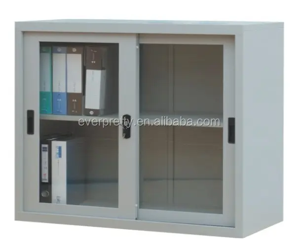 Filing Cabinet Modern Stainless Steel File Medical Glass Small Cabinet With Glass Doors
