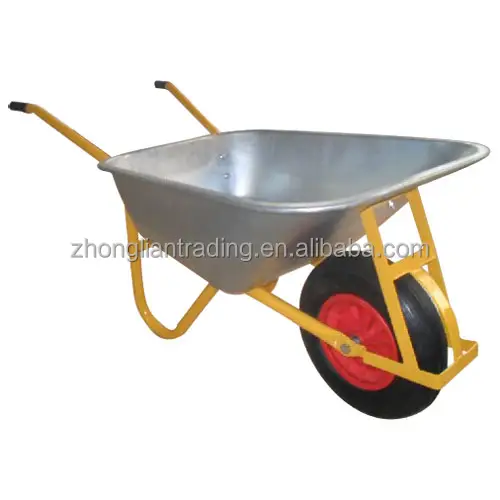 China manufacturer handling tools antique garden concrete wheelbarrow