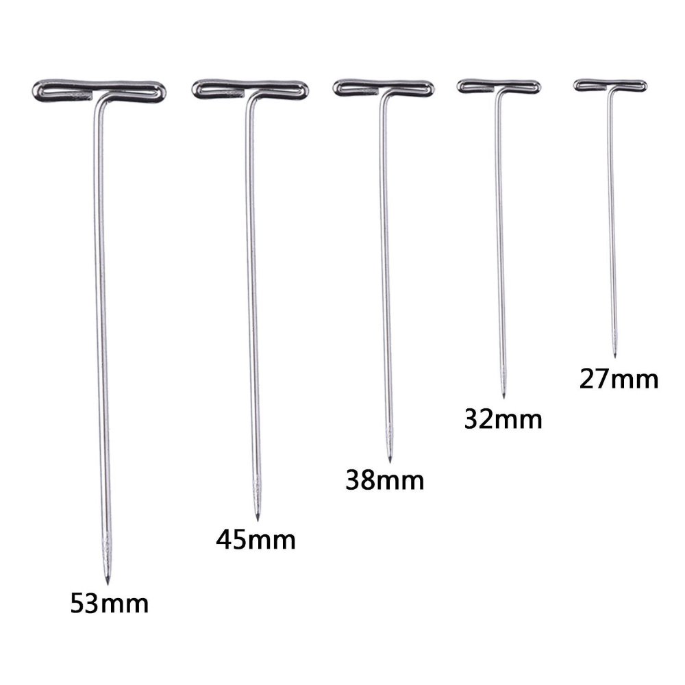 Steel T-Pins Nickel Plated 1'' - 2'' Inch