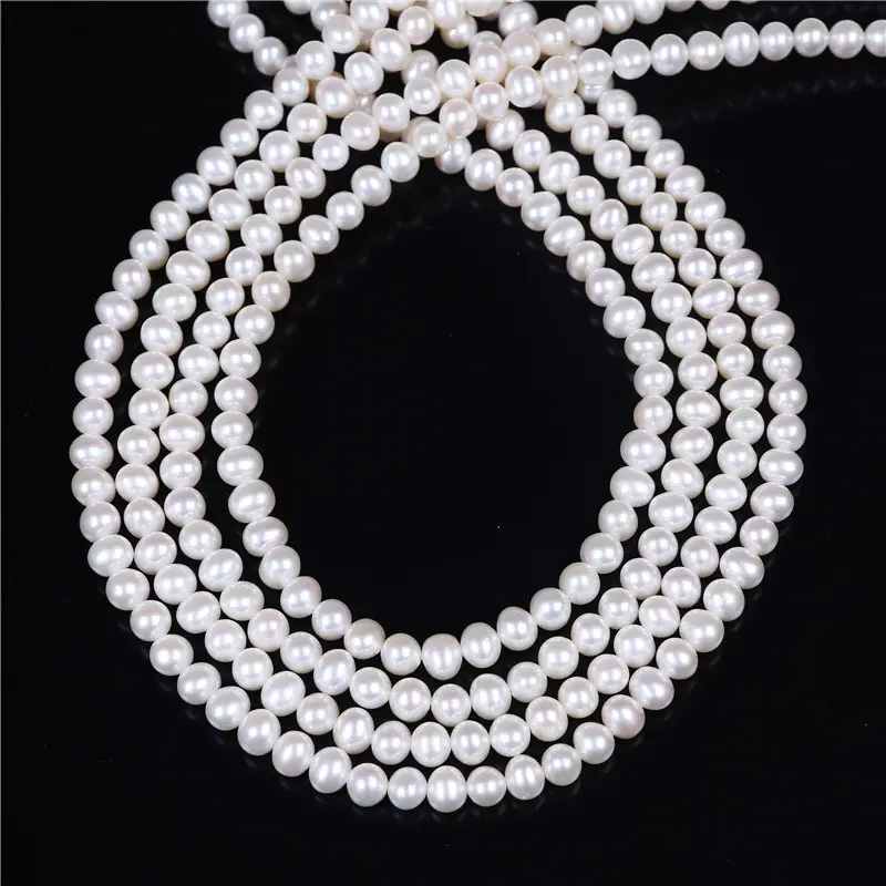 Natural genuine multipurpose freshwater pearl jewelry AA grade potato shape fresh water pearl strand