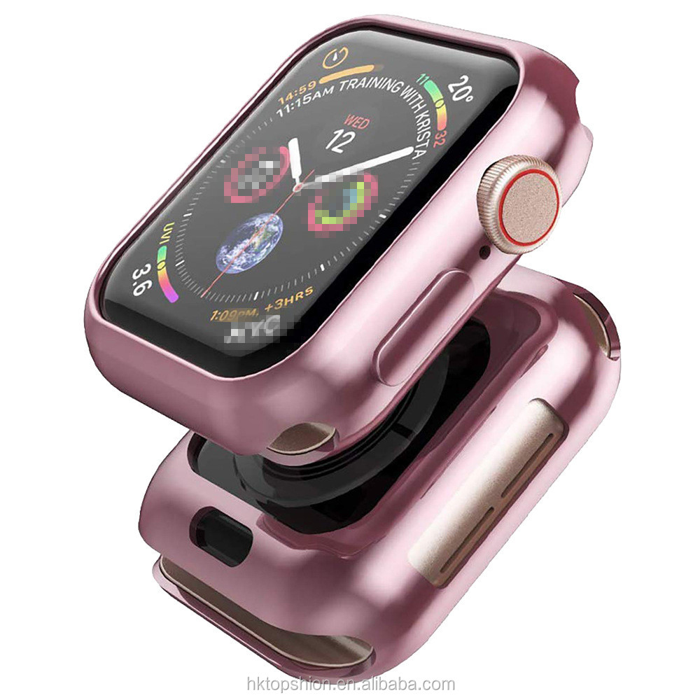 Мягкий чехол из ТПУ для Apple Watch 44 мм 40 мм Series 5 4, тонкий защитный чехол для смарт-часов