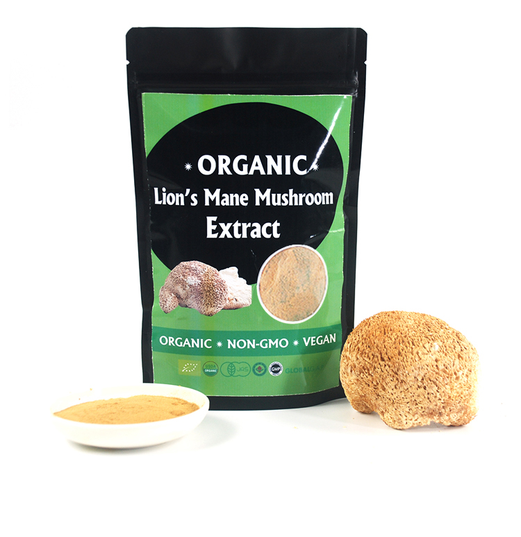 100g Private Label Organic Lion's Mane Hericium Mushroom Powder