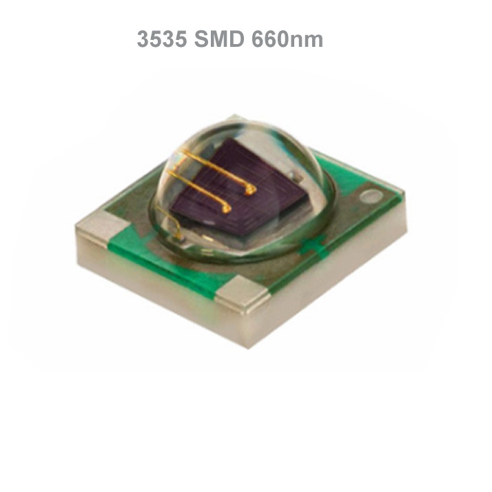 3 Вт высокой мощности epileds Чип 660nm 3535 smd led красный цвет для внутреннего выращивания растений