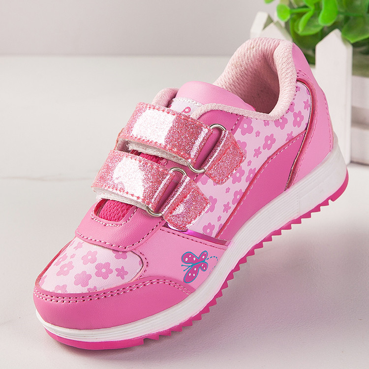 China shoes manufacturer custom logo color littel girls baby kids glitter shoes sneakers