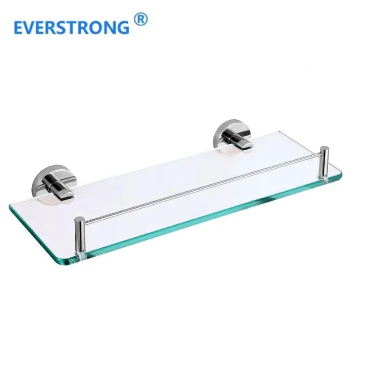 Everstrong single tier glass shelf ST-V0307A stainless steel 304 bathroom shelf