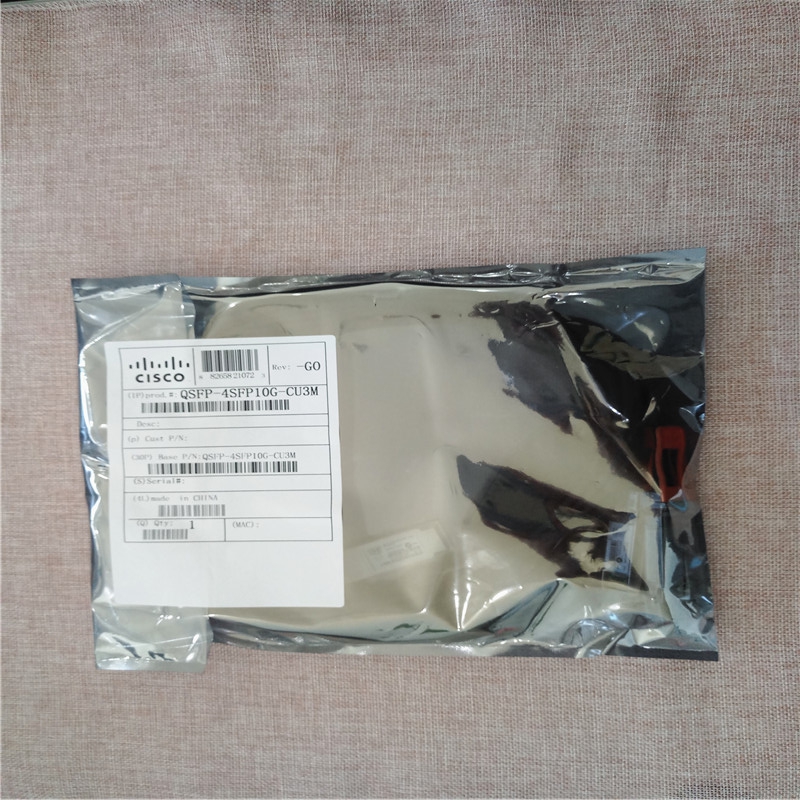 Оптический приемопередатчик QSFP +,4SFP + 10G кабель QSFP-4SFP10G-CU3M