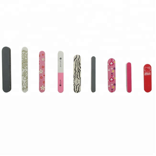 Beauty salon customized design mini manicure pedicure nail polishing file emery board disposable