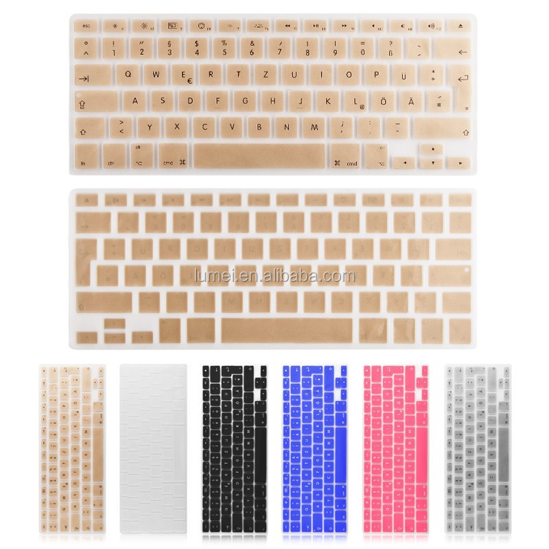 Силиконовый чехол с клавиатурой для Mac Book 13, 15 дюймов, английский язык