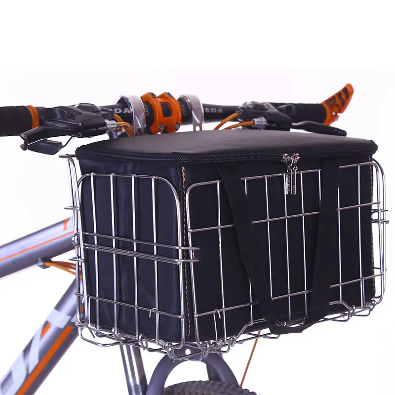 Kids Basket Bike Front Rear for Tricycle Bicycle Folding Picnic Baskets