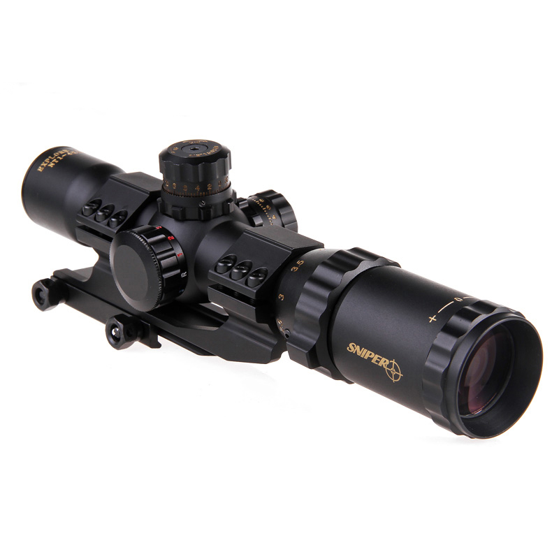 Охотничий Прицел SNIPER NT 1-4x28 GL, Регулируемый Красный охотничий прицел, тактический прицел, сетка, оптический прицел, прицел с быстрым фокусом