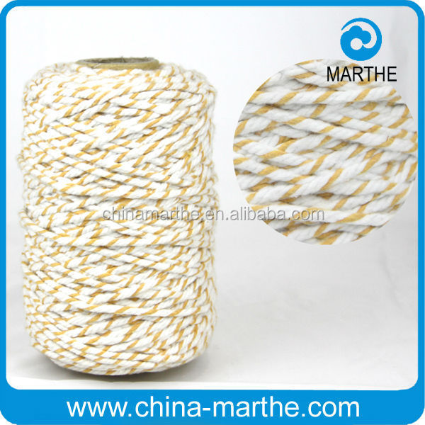4ply двойной цвет хлопок mop пряжи/переработанный belended Yarn/трения пряжи