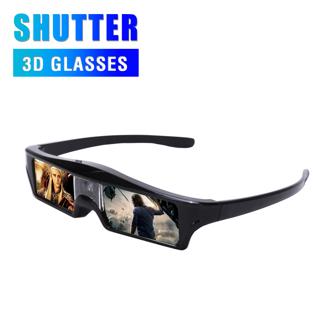 Реальные 3D стекло левый и правый 3D очки для затвора 3D DLP проектор 3D ТВ