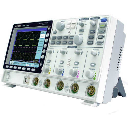 GW Instek GDS-3504 500 МГц, 4-канальный, 4 GSa/s, 100 GSa/s, цифровой осциллограф с визуальной стойкостью